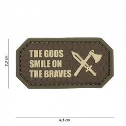 Patch 3D PVC The Gods Smile On The Braves Marron 101 Incorporated - Patches Quaerius
