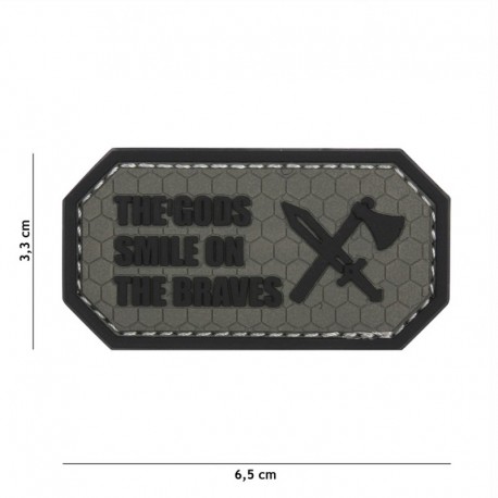 Patch 3D PVC The Gods Smile On The Braves Gris 101 Incorporated - Patches Quaerius