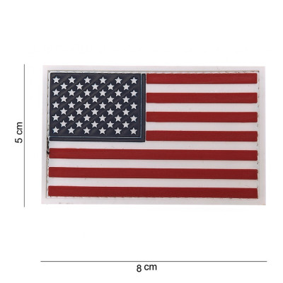 Patch 3D PVC Drapeau USA Etats-Unis