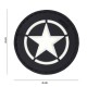 Patch 3D PVC Allied Star Noir 101 Incorporated - Patches Quaerius