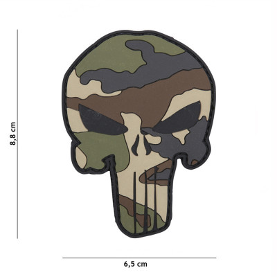 Patch 3D PVC Punisher French Camo