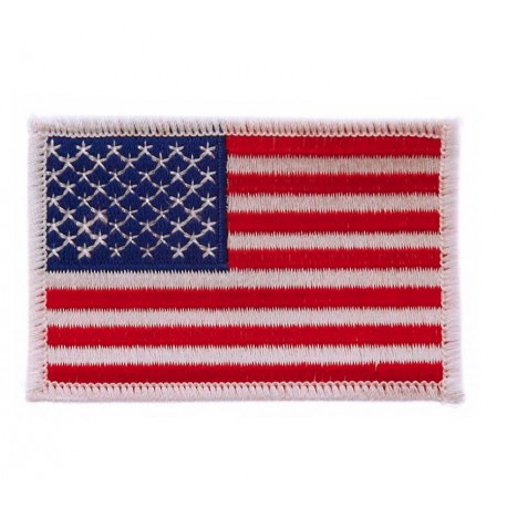 Patch Drapeau Américain Bordures Blanches Large 101 Incorporated - Patch drapeau US Quaerius