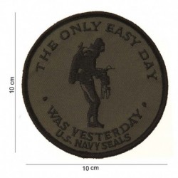 Patch The Only Easy Day US Navy Seals Vert