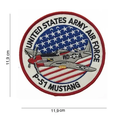 Patch United States army Air Force P-51 Mustang 101 Incorporated - Accueil sur Quaerius.com - Vêtements militaire et 