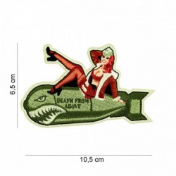 Patch Tissu Pin Up Girl Bomb