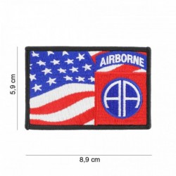 Patch Tissu 82nd Airborne Drapeau Américain