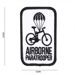 Patch Tissu Airborne Paratrooper Blanc