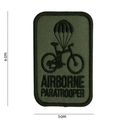 Patch Tissu Airborne Paratrooper Vert