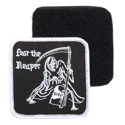 Patch Tissu Faucheuse Fear the Reaper Velcro