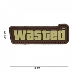 Patch 3D PVC Wasted Marron