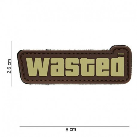 Patch 3D PVC Wasted Marron
