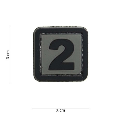 Patch 3D PVC Chiffre 2