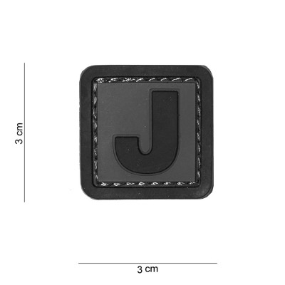 Patch 3D PVC Lettre J