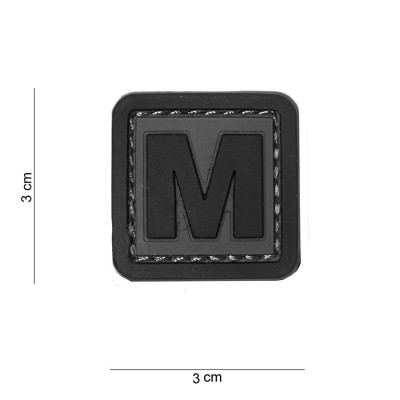 Patch 3D PVC Lettre M