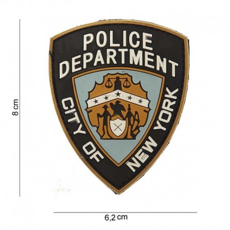 Patch 3D PVC Police Department New York
