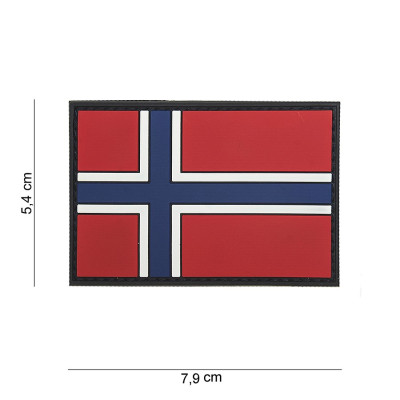 Patch 3D PVC Drapeau Norv√®ge