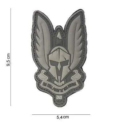 Patch 3D PVC Spartan Gris 101 Incorporated - Accueil sur Quaerius.com - Vêtements militaire et Equipements de Sécurit