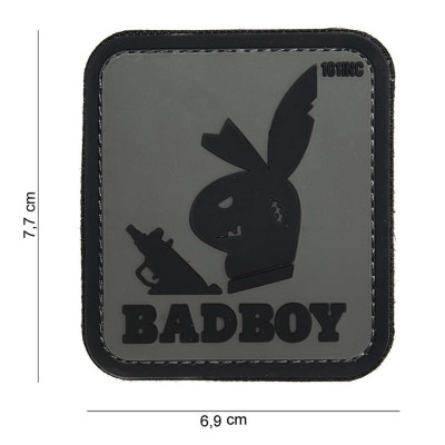 Patch 3D PVC Badboy Gris