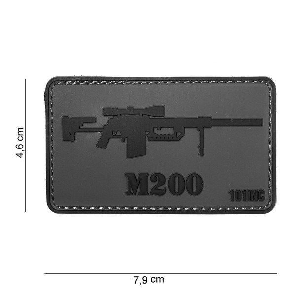 Patch 3D PVC Gun M200 101 Incorporated - Accueil sur Quaerius.com - Vêtements militaire et Equipements de Sécurité 