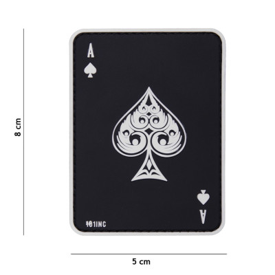 Patch 3D PVC As de Pique Noir 101 Incorporated