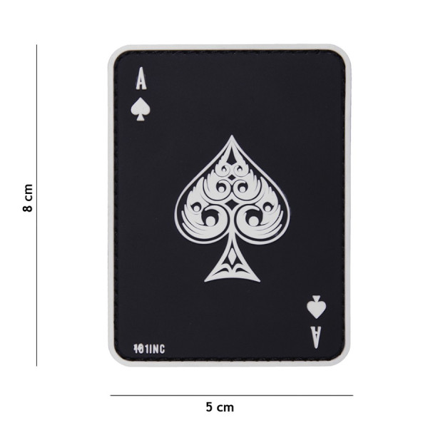 Patch 3D PVC As de Pique Noir 101 Incorporated