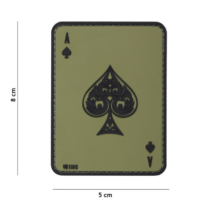 Patch 3D PVC As de Pique Vert 101 Incorporated - Accueil sur Quaerius.com - Vêtements militaire et Equipements de Séc
