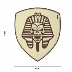 Patch 3D PVC Skull Pharaon Sable