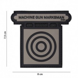 Patch 3D PVC Machine Gun Marksman Gris