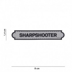 Patch 3D PVC Sharpshooter Tab Gris
