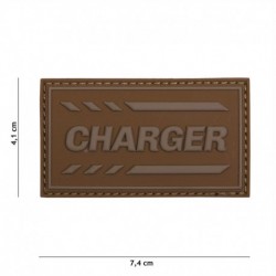 Patch 3D PVC Charger Coyote