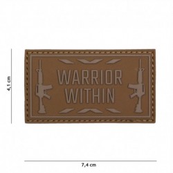 Patch 3D PVC Warrior Within Coyote