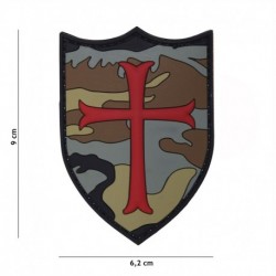Patch 3D PVC Crusader Camouflage Woodland