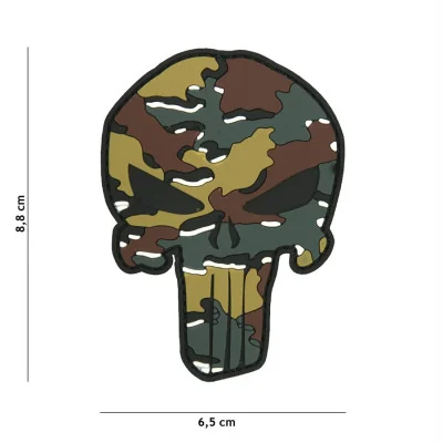 Patch 3D PVC Punisher Camouflage Belgian Camo 101 Incorporated - Accueil sur Quaerius.com - Vêtements militaire et Eq