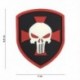 Patch 3D PVC Shield Punisher Croix Rouge