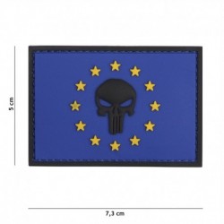 Patch 3D PVC Punisher EU Bleu