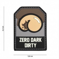 Patch 3D PVC Zero Dark Dirty Noir et Vert