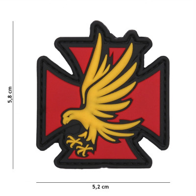 Patch 3D PVC Iron Eagle Rouge