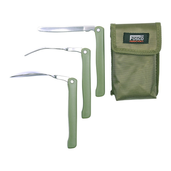 Couverts Tatou 3 Pièces Pliantes Fosco Industries - Couverts Tatou sur Quaerius.com - Vêtements militaire et Equipements de 