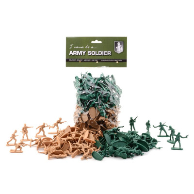 Figurines Militaire Plastique - Sac de 100