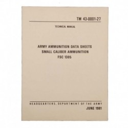 Livre Manuel Us Army Munitions Petit Calibre 1981