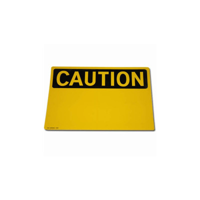 Plaque Deco Plastique Caution Petit Modèle