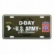 Plaque Immatriculation US D-Day Allied Star