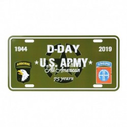 Plaque Immatriculation US D-Day US Army