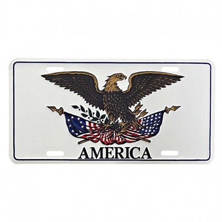 Plaque Immatriculation US Eagle America