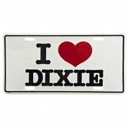 Plaque Immatriculation US I Love Dixie