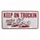 Plaque Immatriculation US Keep On Trucking