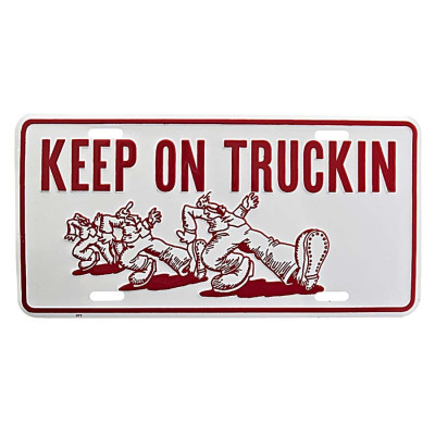 Plaque Immatriculation US Keep On Trucking