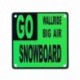 Plaque Metal Deco Aimantée Snowboard