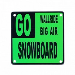 Plaque Metal Deco Aimantée Snowboard