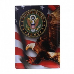 Plaque Metal Deco United States Army